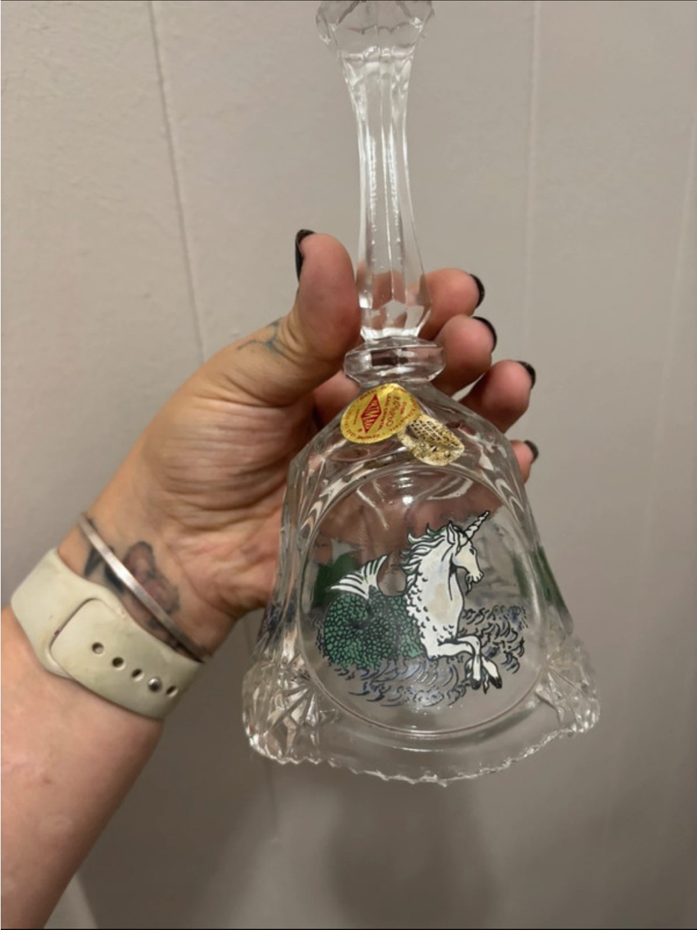Lead crystal German bell 1985 - Picture 2 of 4